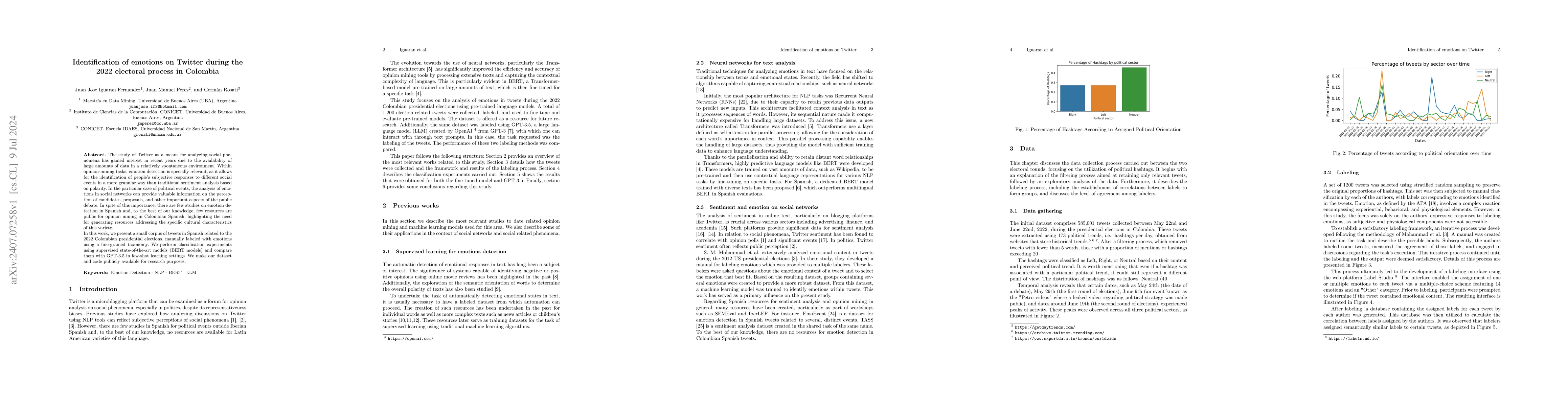 Thumbnail for Identification of emotions on Twitter during the 2022 electoral process
  in Colombia