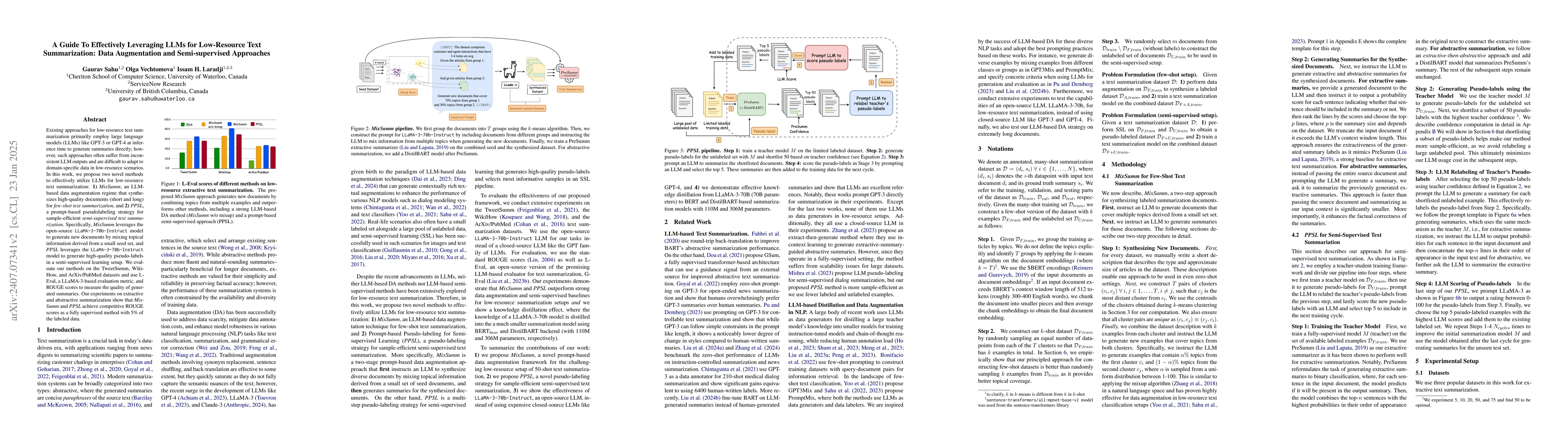 Thumbnail for MixSumm: Topic-based Data Augmentation using LLMs for Low-resource
  Extractive Text Summarization