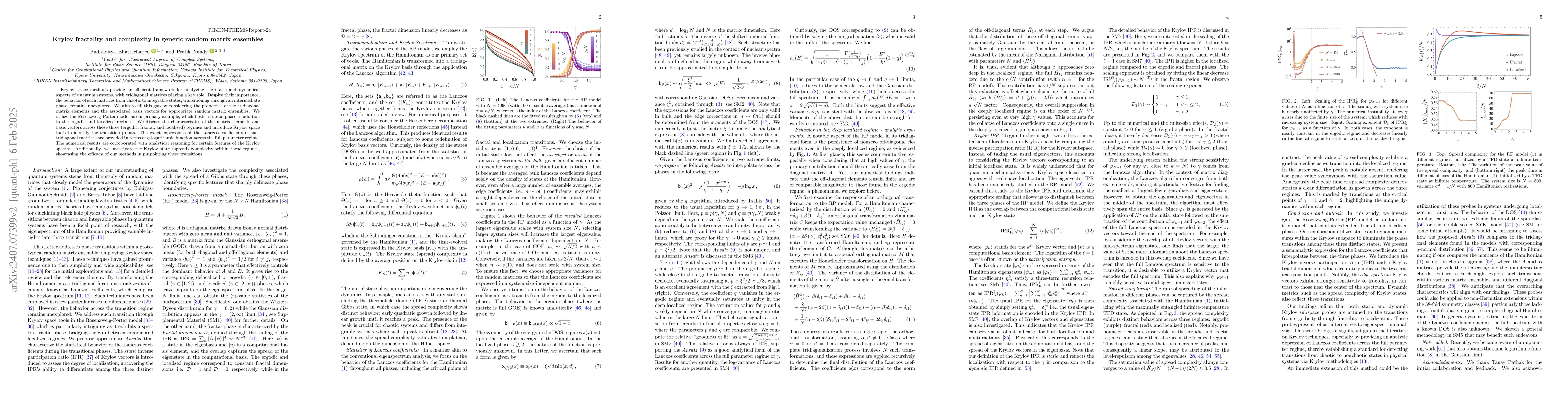 Thumbnail for Krylov fractality and complexity in generic random matrix ensembles