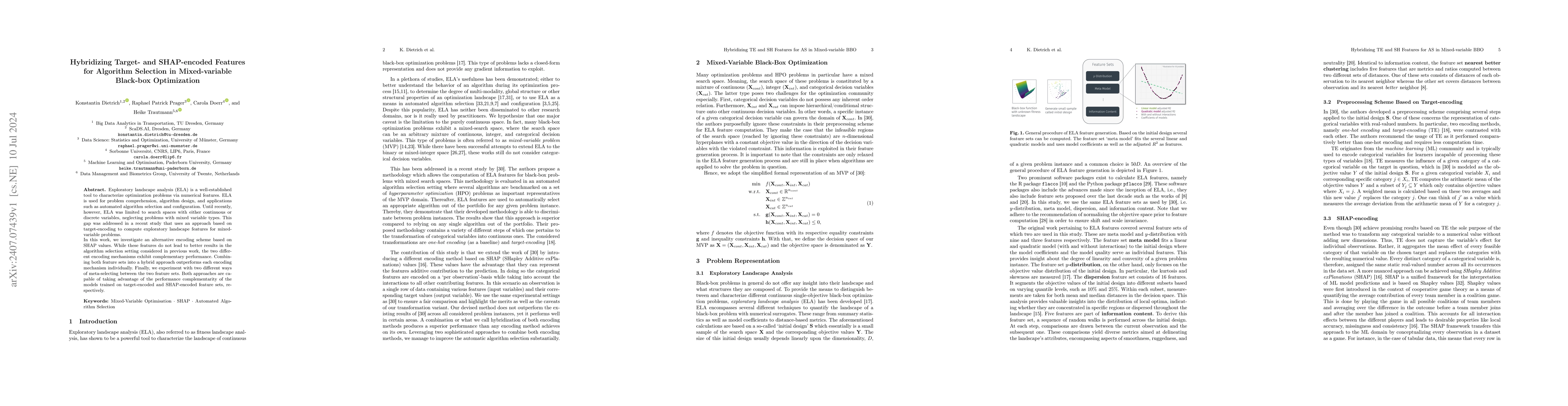 Thumbnail for Hybridizing Target- and SHAP-encoded Features for Algorithm Selection in
  Mixed-variable Black-box Optimization