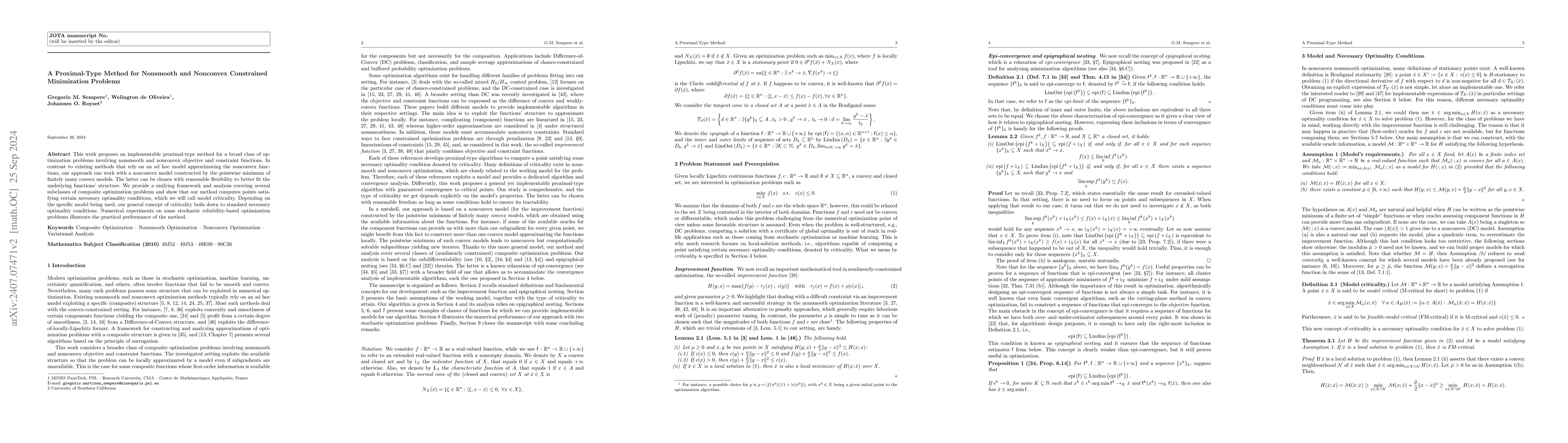 Thumbnail for An implementable proximal-type method for computing critical points to
  minimization problems with a nonsmooth and nonconvex constraint