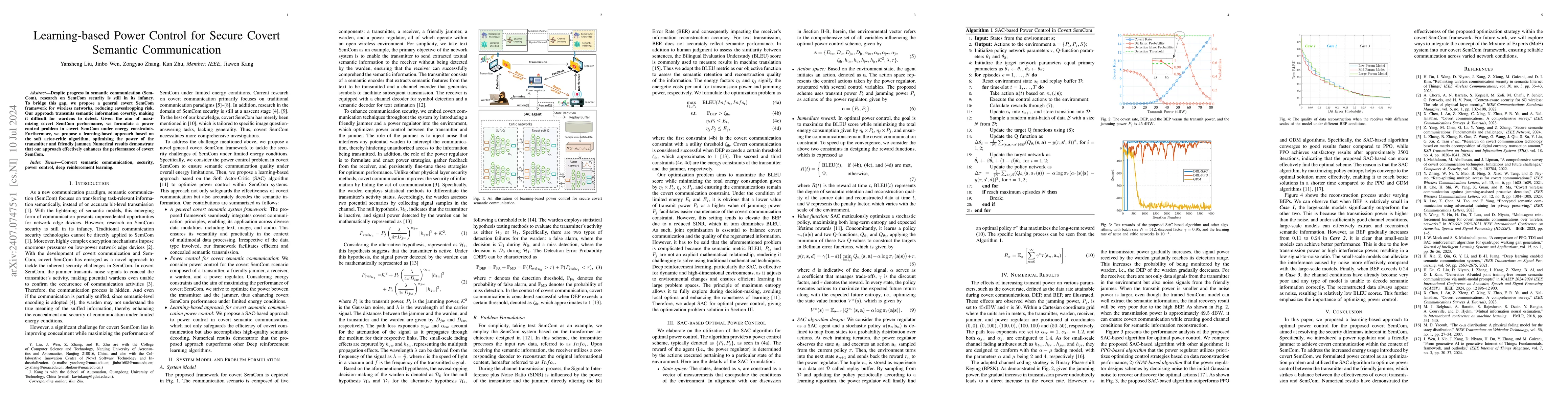 Thumbnail for Learning-based Power Control for Secure Covert Semantic Communication