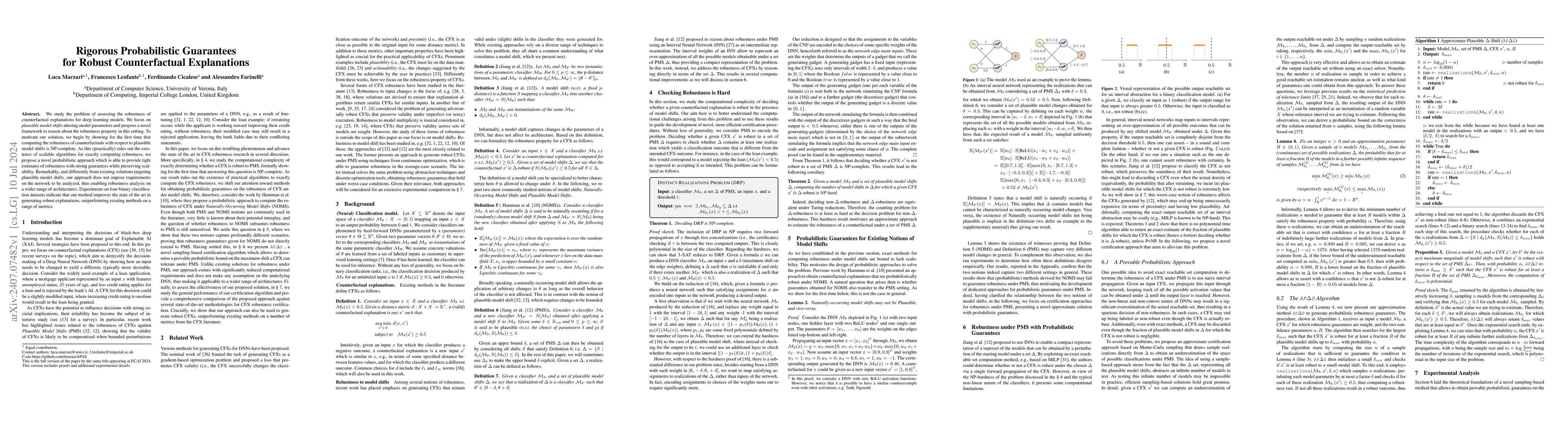 Thumbnail for Rigorous Probabilistic Guarantees for Robust Counterfactual Explanations