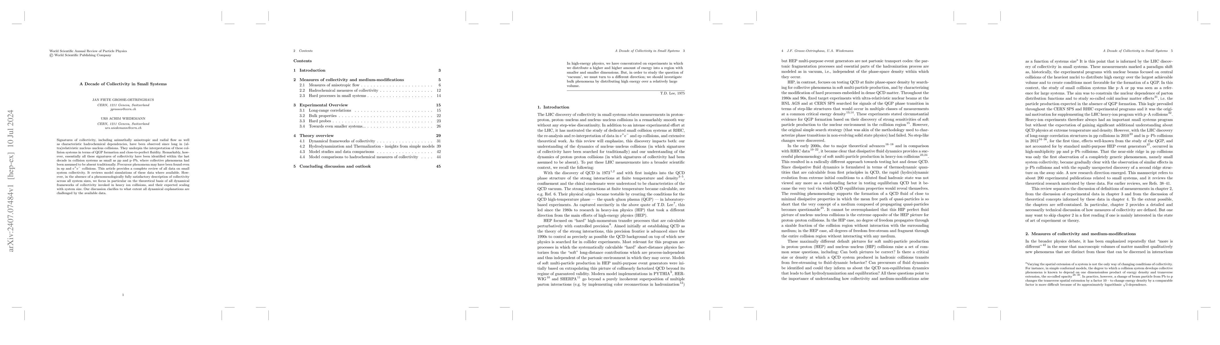 Thumbnail for A Decade of Collectivity in Small Systems