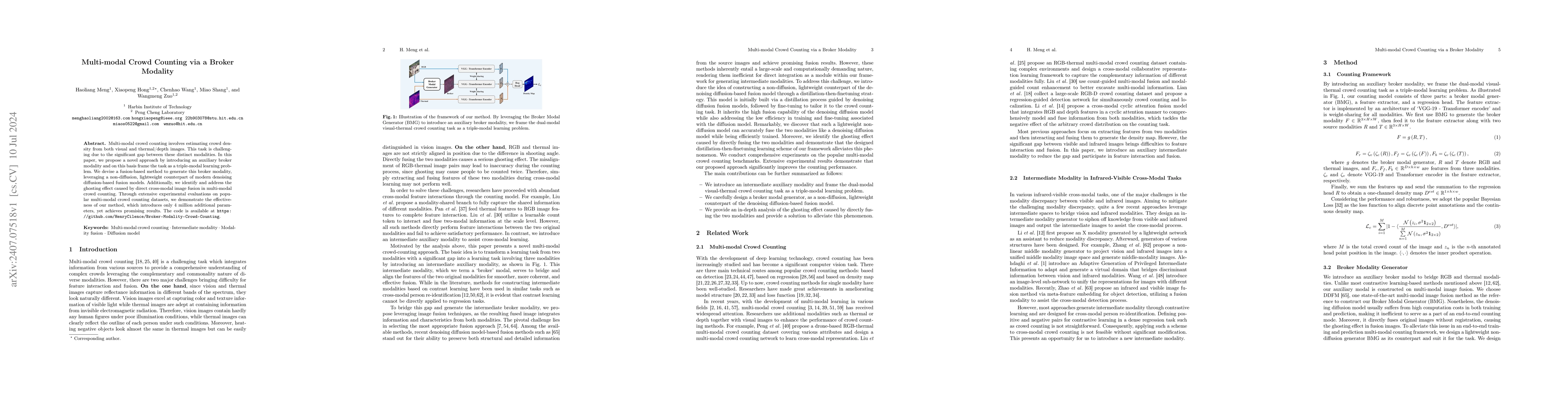 Thumbnail for Multi-modal Crowd Counting via a Broker Modality