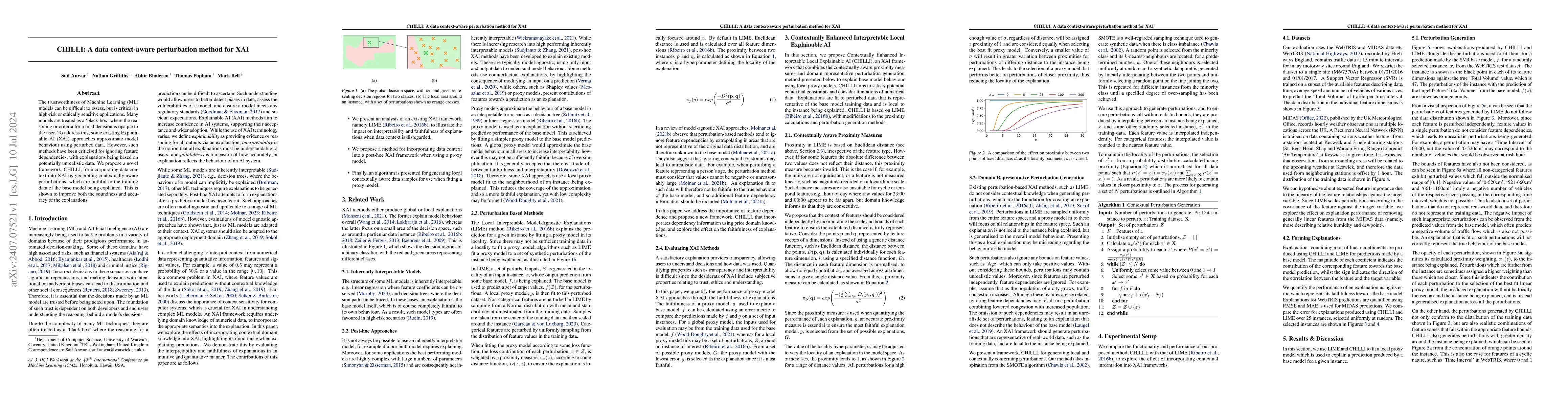 Thumbnail for CHILLI: A data context-aware perturbation method for XAI