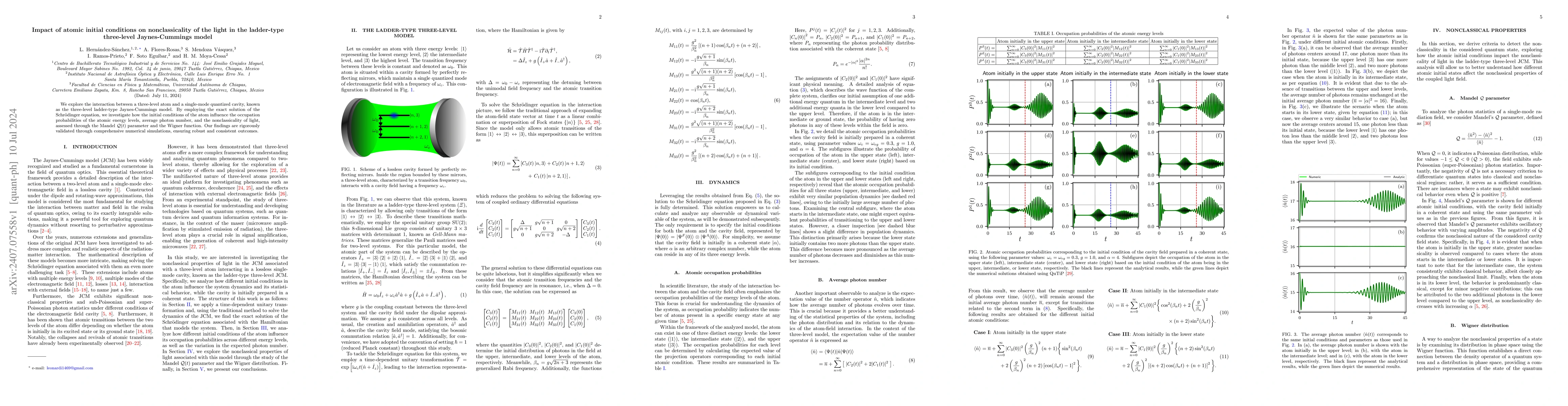 Thumbnail for Impact of atomic initial conditions on nonclassicality of the light in
  the ladder-type three-level Jaynes-Cummings model