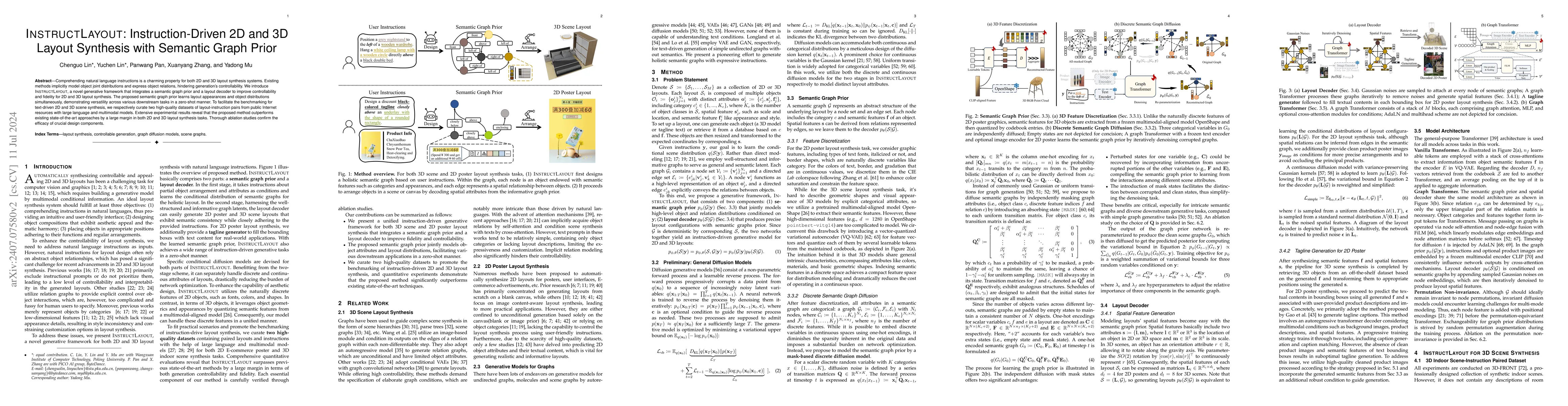 Thumbnail for InstructLayout: Instruction-Driven 2D and 3D Layout Synthesis with
  Semantic Graph Prior