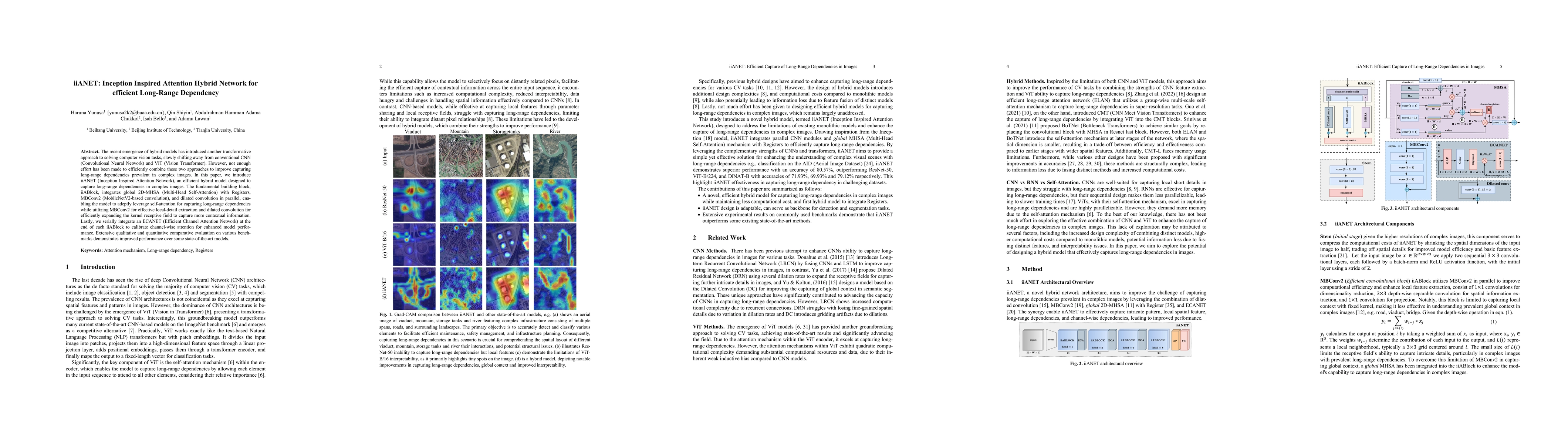 Thumbnail for iiANET: Inception Inspired Attention Hybrid Network for efficient
  Long-Range Dependency