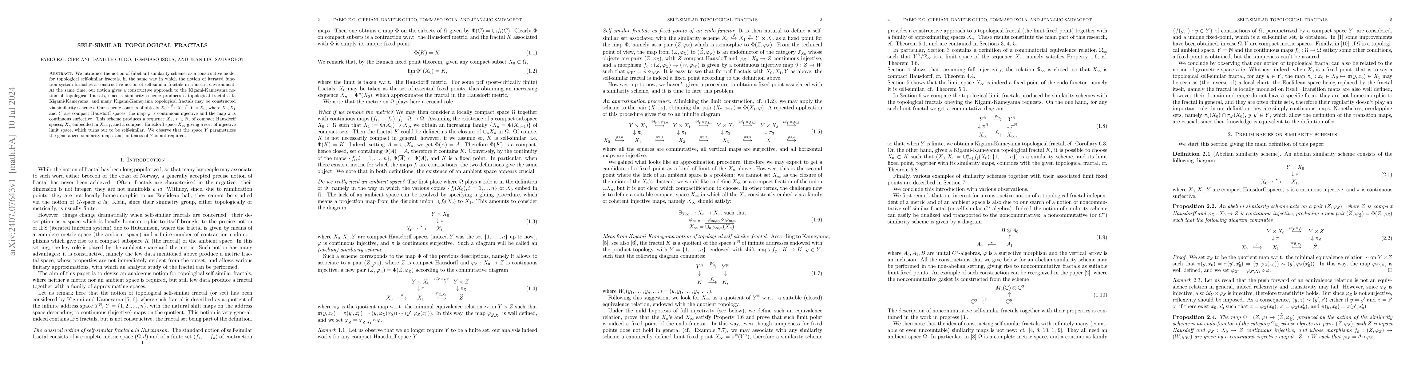 Thumbnail for Self-Similar Topological Fractals