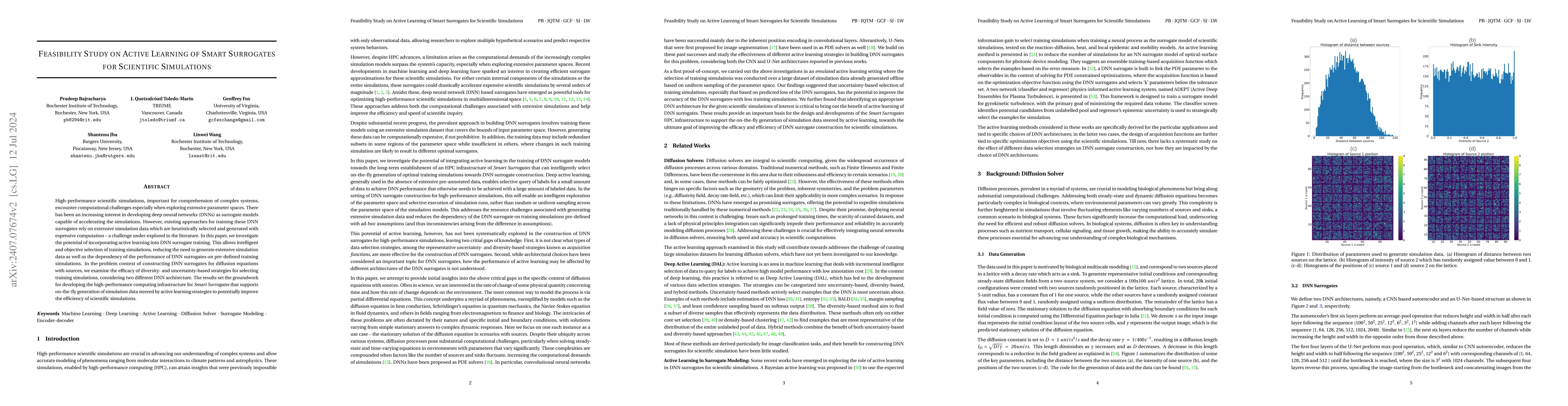 Thumbnail for Feasibility Study on Active Learning of Smart Surrogates for Scientific
  Simulations