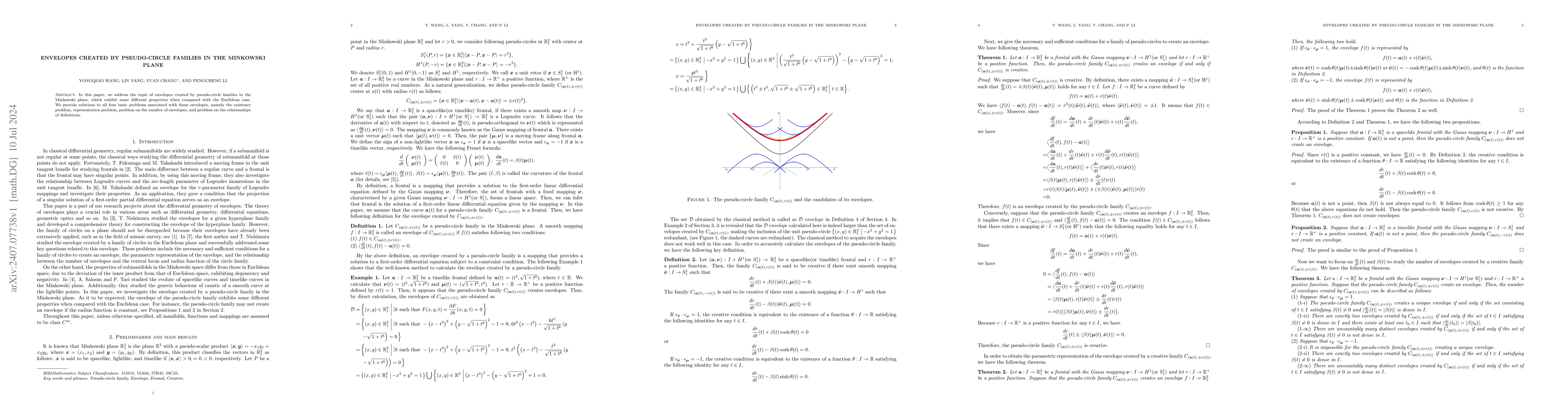 Thumbnail for Envelopes created by pseudo-circle families in the Minkowski plane