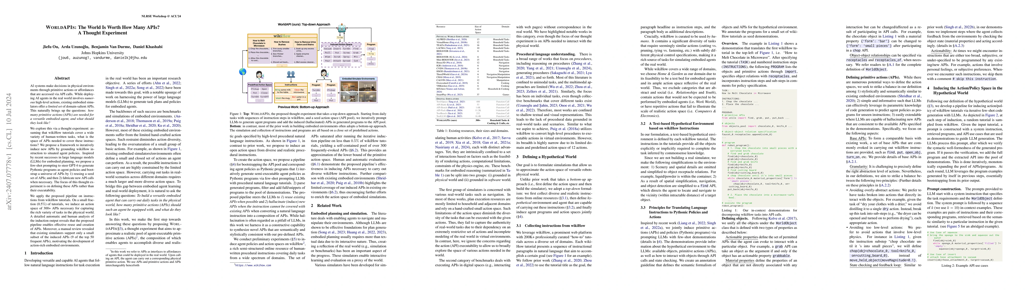Thumbnail for WorldAPIs: The World Is Worth How Many APIs? A Thought Experiment