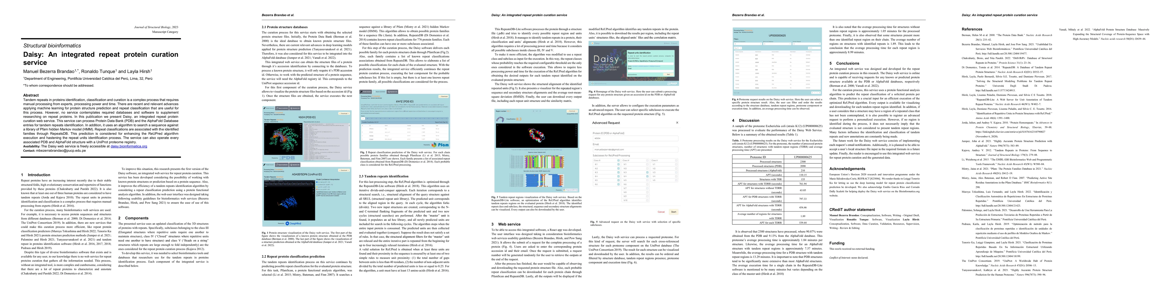 Thumbnail for Daisy: An integrated repeat protein curation service