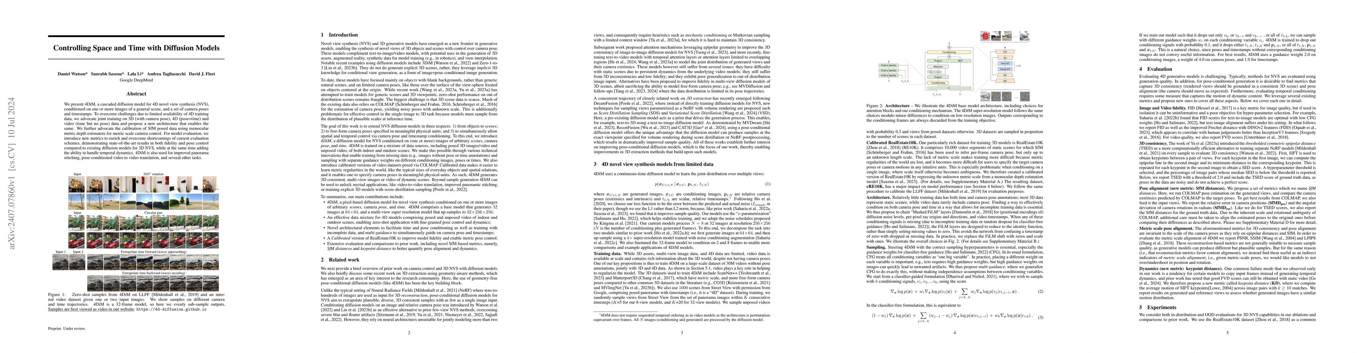 Thumbnail for Controlling Space and Time with Diffusion Models
