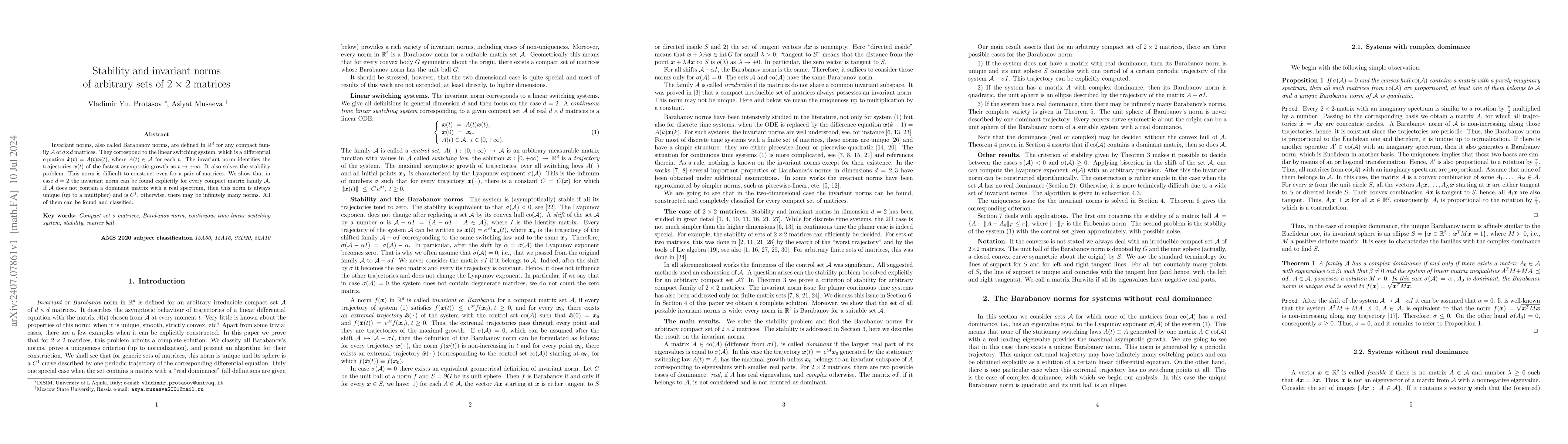 Thumbnail for Stability and invariant norms of arbitrary sets of 2x2 matrices