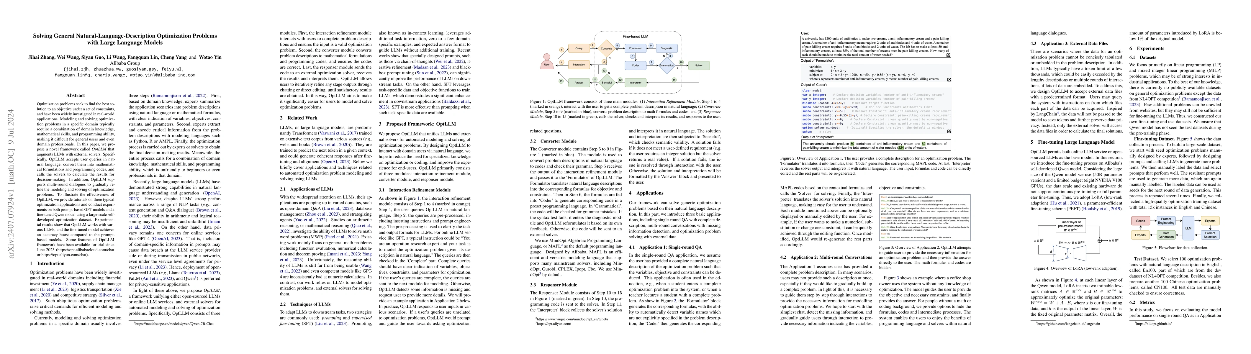 Thumbnail for Solving General Natural-Language-Description Optimization Problems with
  Large Language Models