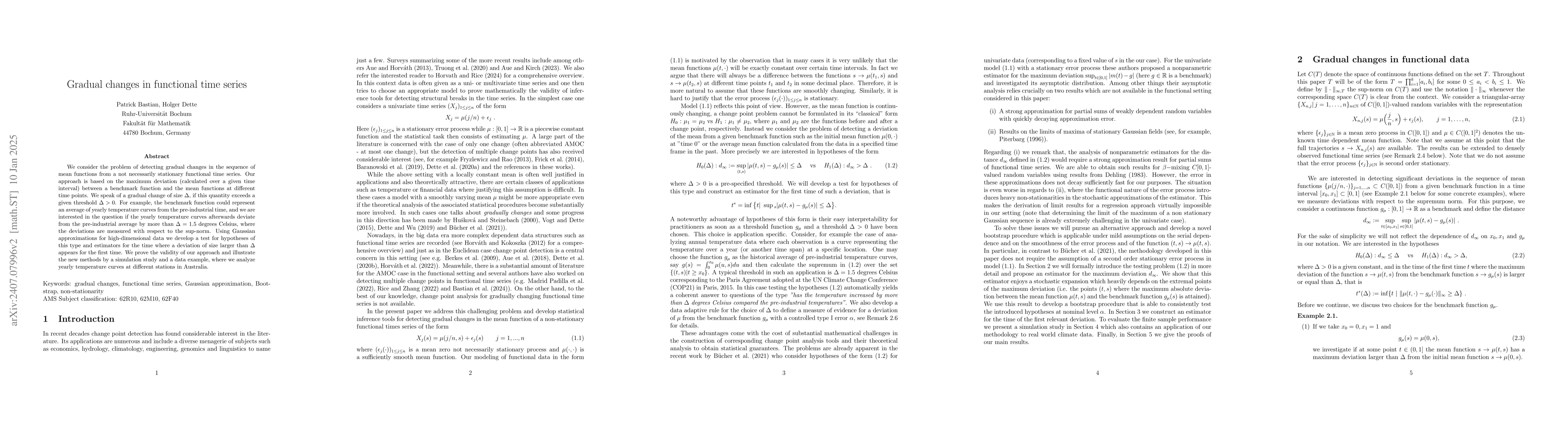 Thumbnail for Gradual changes in functional time series