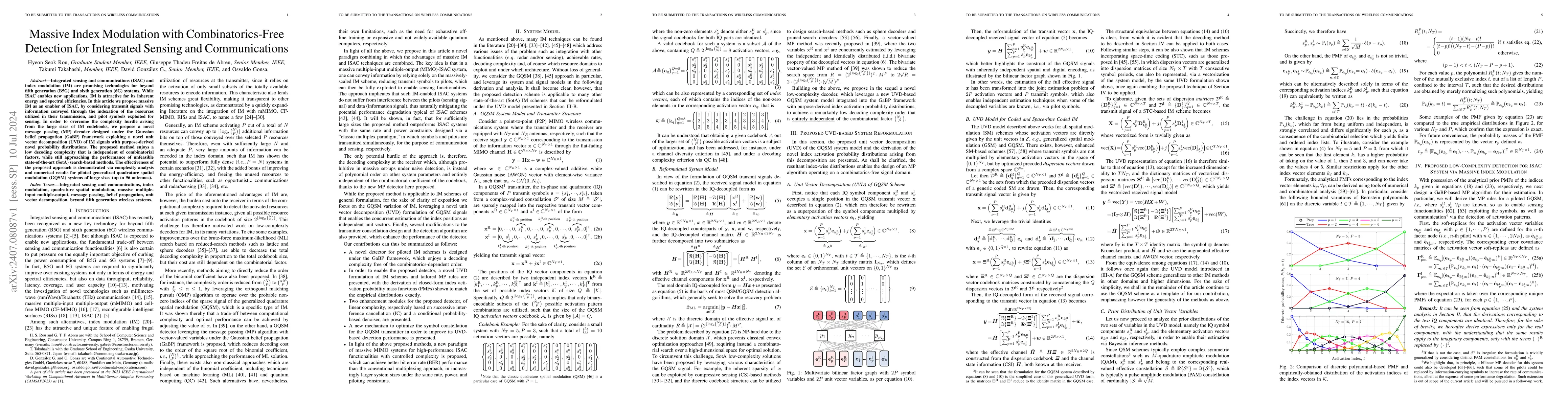 Thumbnail for Massive Index Modulation with Combinatorics-Free Detection for
  Integrated Sensing and Communications