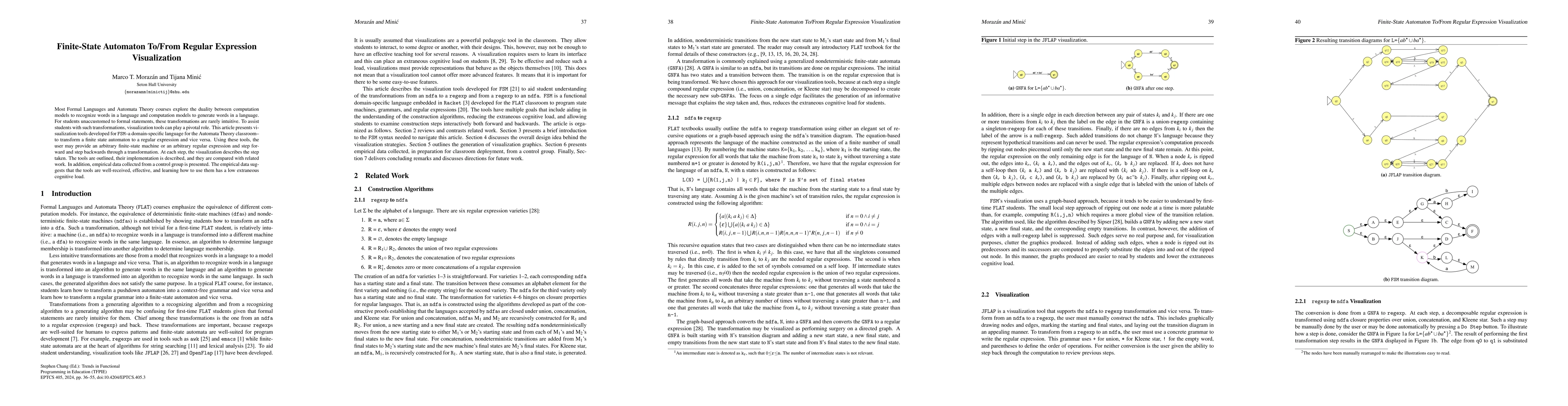 Thumbnail for Finite-State Automaton To/From Regular Expression Visualization
