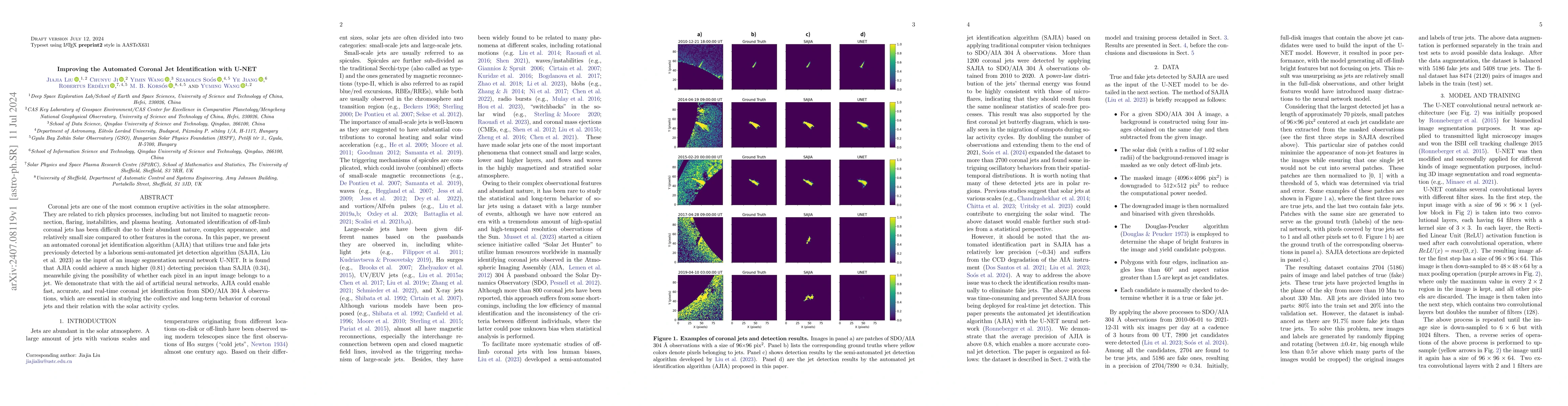 Thumbnail for Improving the Automated Coronal Jet Identification with U-NET