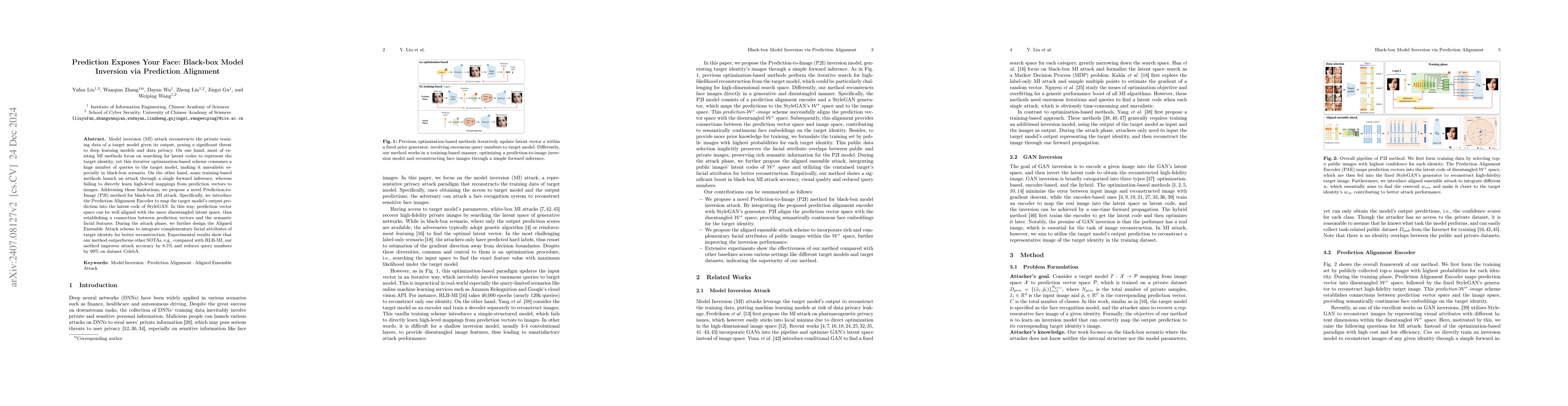 Thumbnail for Prediction Exposes Your Face: Black-box Model Inversion via Prediction
  Alignment