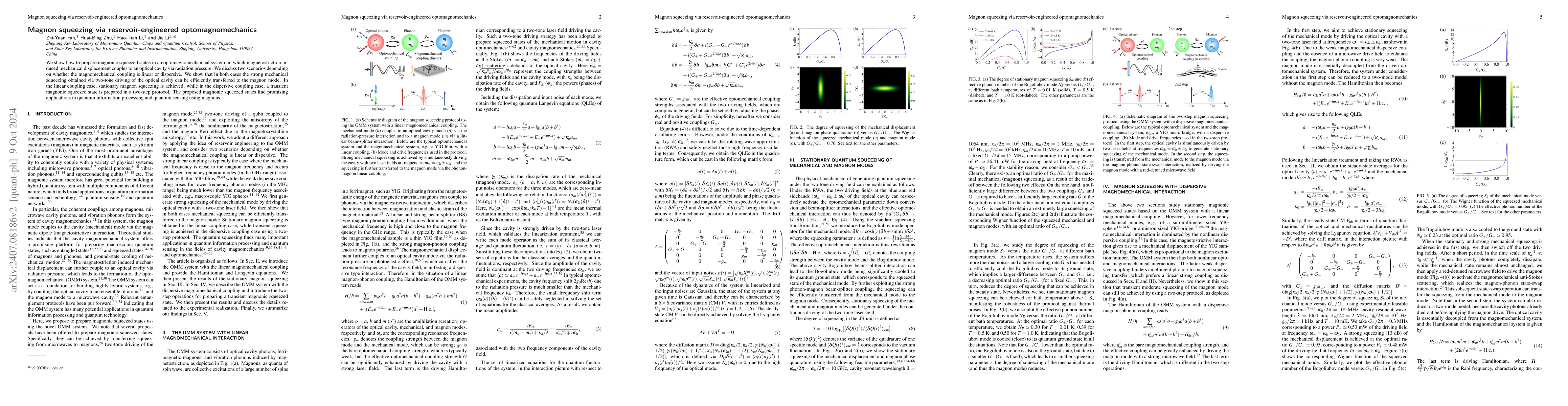 Thumbnail for Magnon squeezing via reservoir-engineered optomagnomechanics