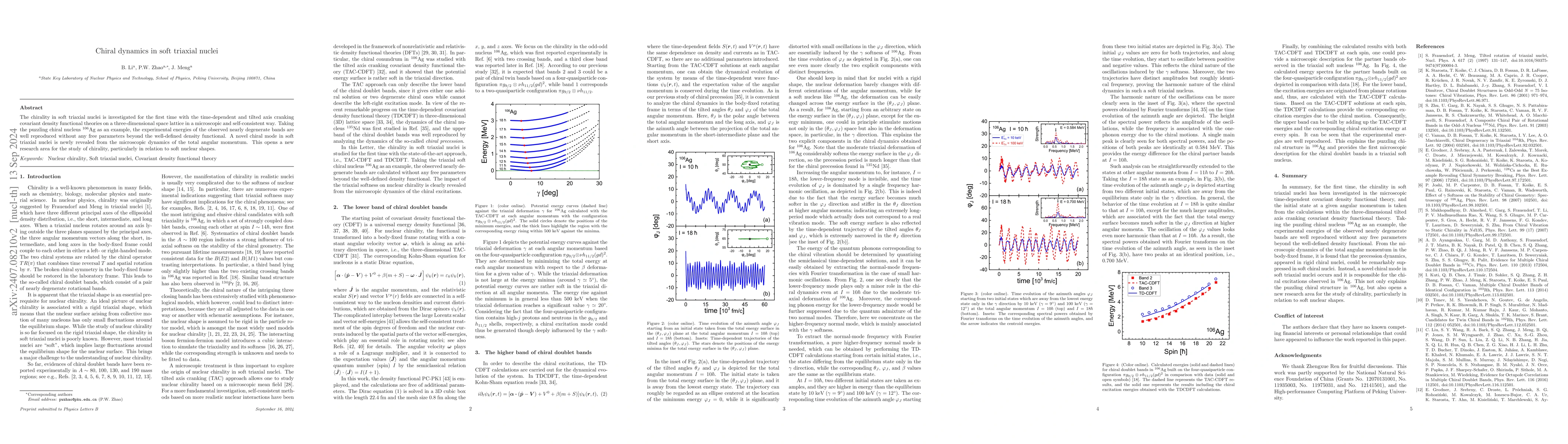 Thumbnail for Chiral dynamics in soft triaxial nuclei