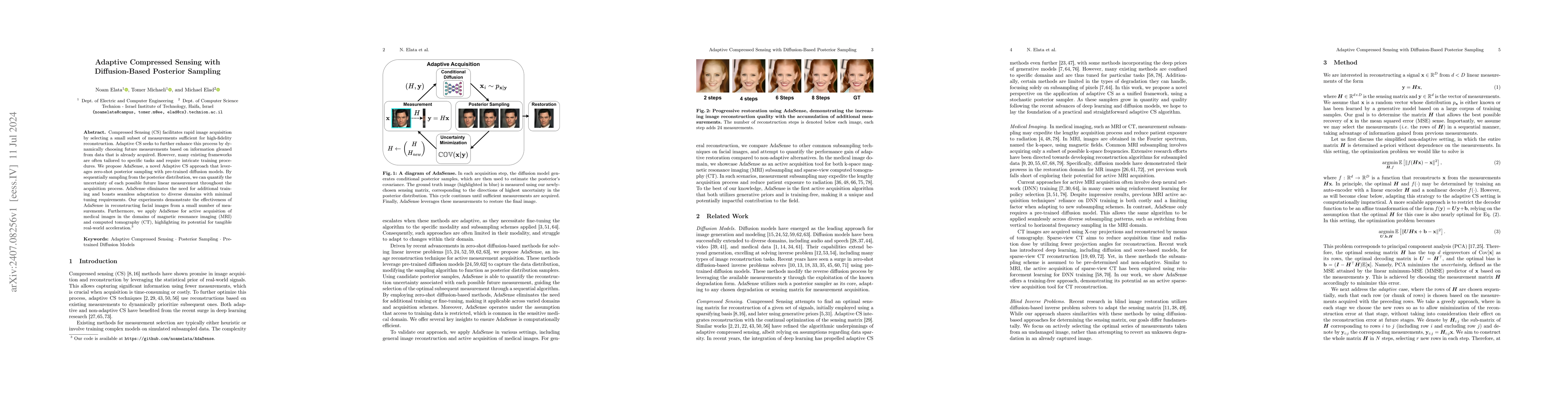 Thumbnail for Adaptive Compressed Sensing with Diffusion-Based Posterior Sampling