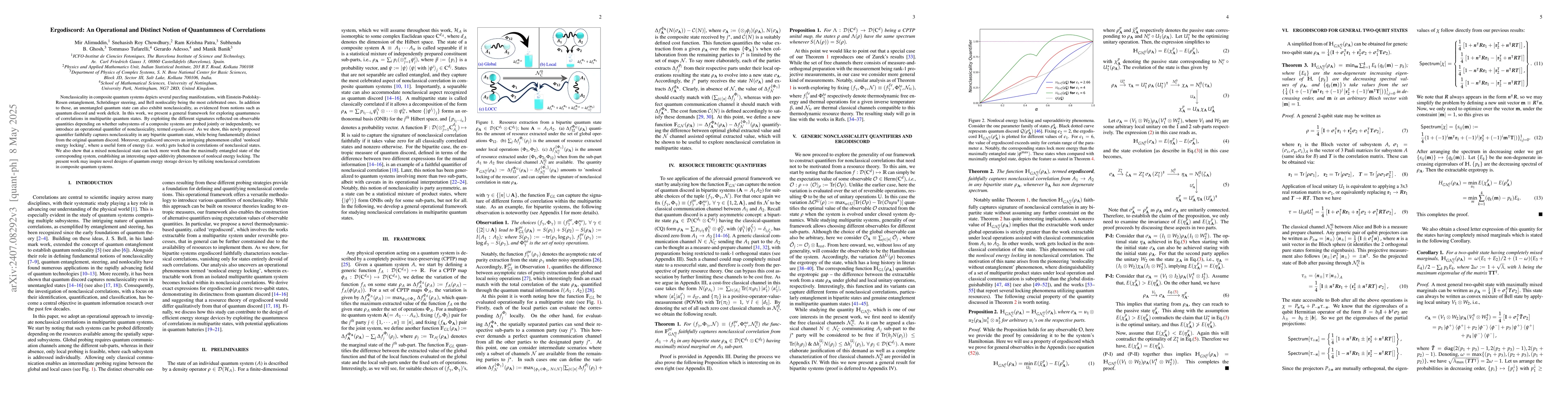 Thumbnail for Ergodiscord: An Operational and Distinct Notion of Quantumness of
  Correlations