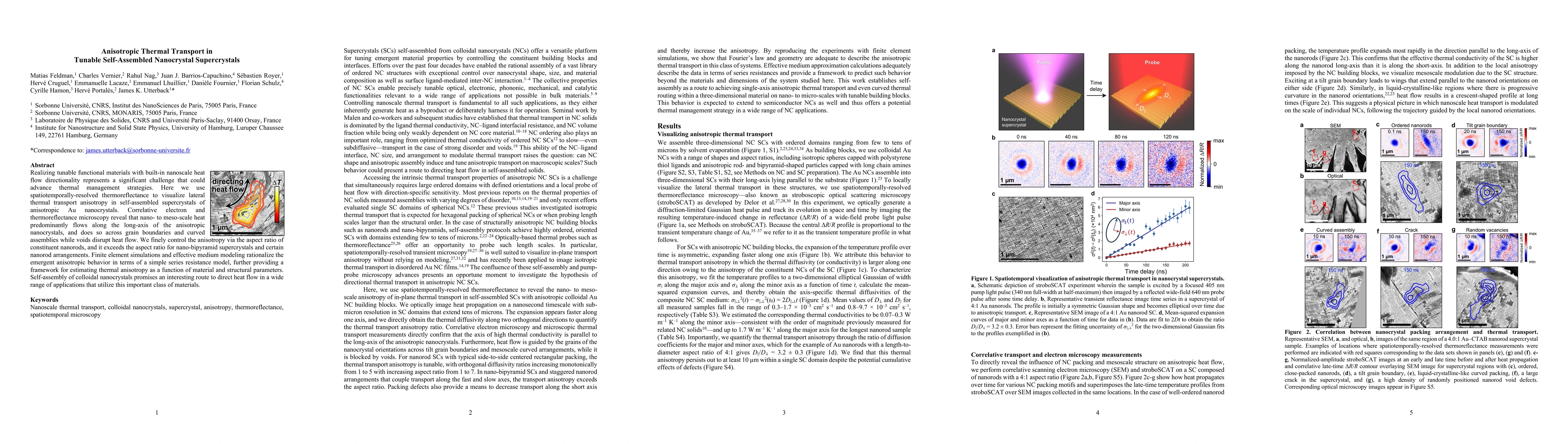 Thumbnail for Anisotropic Thermal Transport in Tunable Self-Assembled Nanocrystal
  Supercrystals