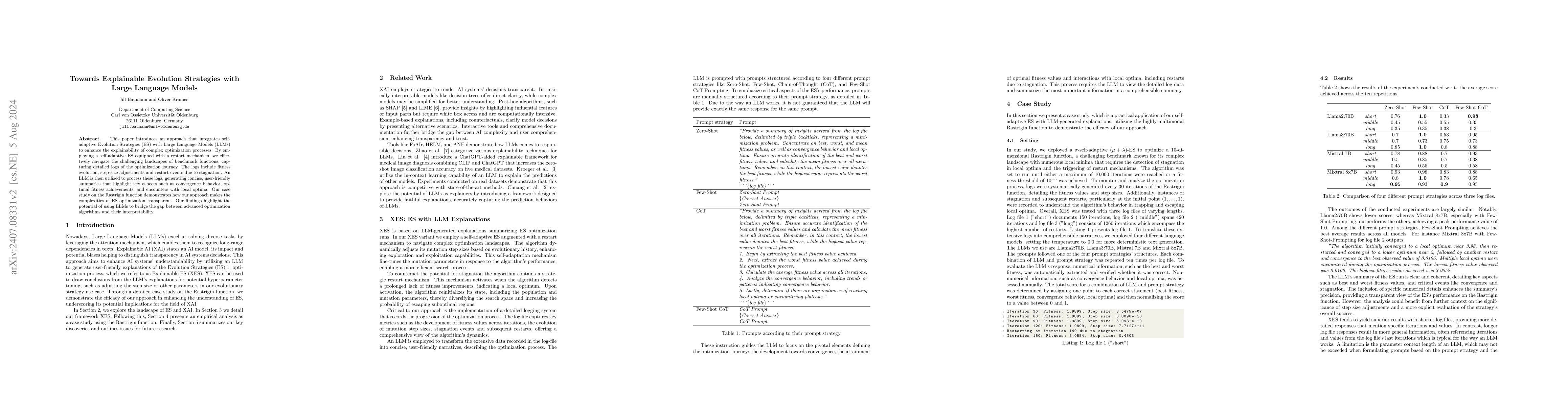 Thumbnail for Towards Explainable Evolution Strategies with Large Language Models