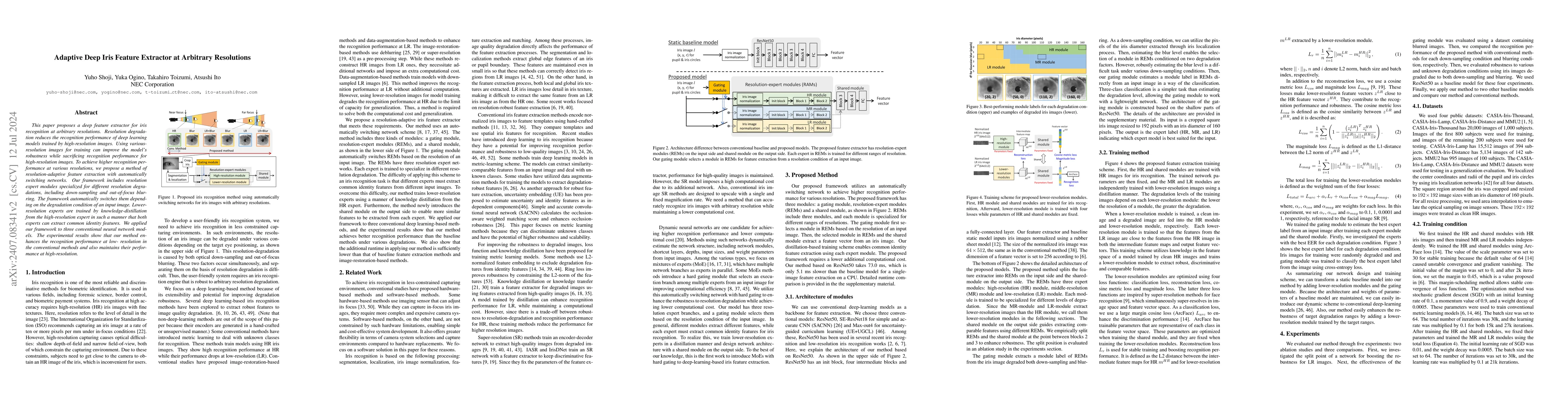 Thumbnail for Adaptive Deep Iris Feature Extractor at Arbitrary Resolutions