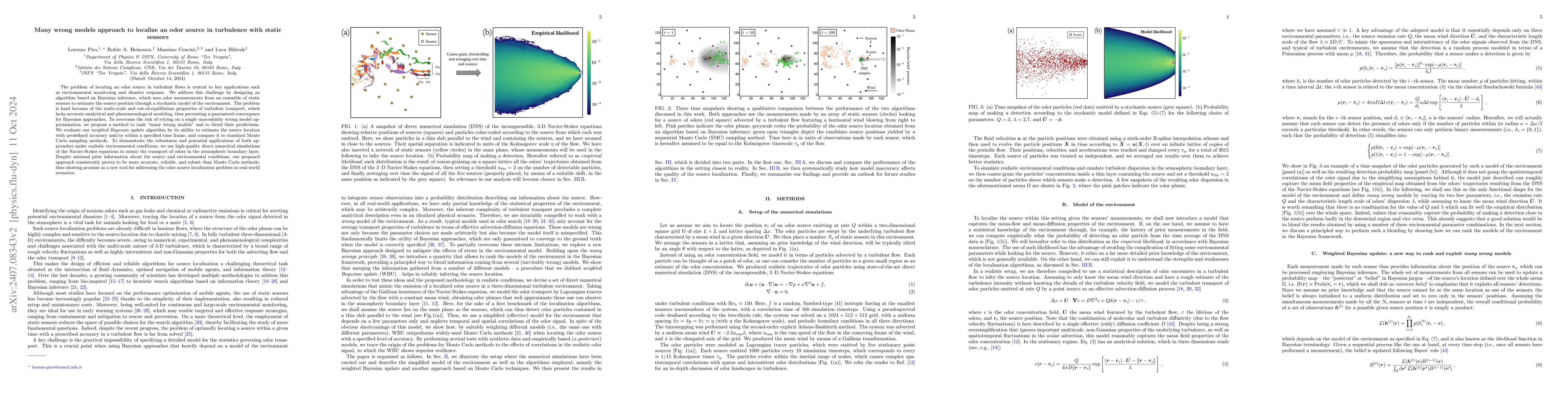 Thumbnail for Many wrong models approach to localize an odor source in turbulence with
  static sensors