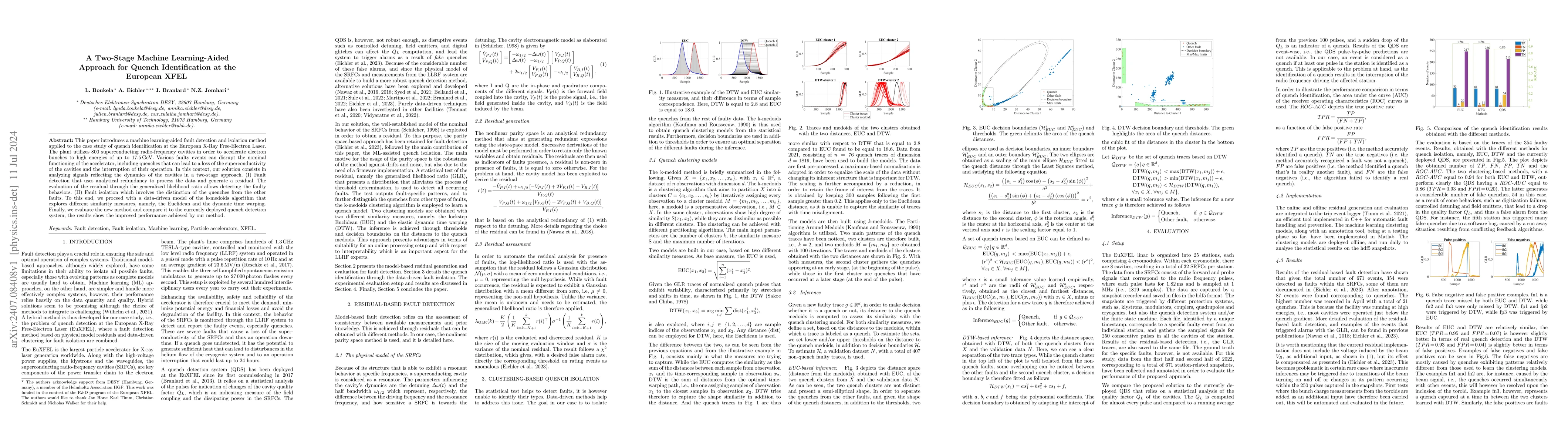 Thumbnail for A Two-Stage Machine Learning-Aided Approach for Quench Identification at
  the European XFEL