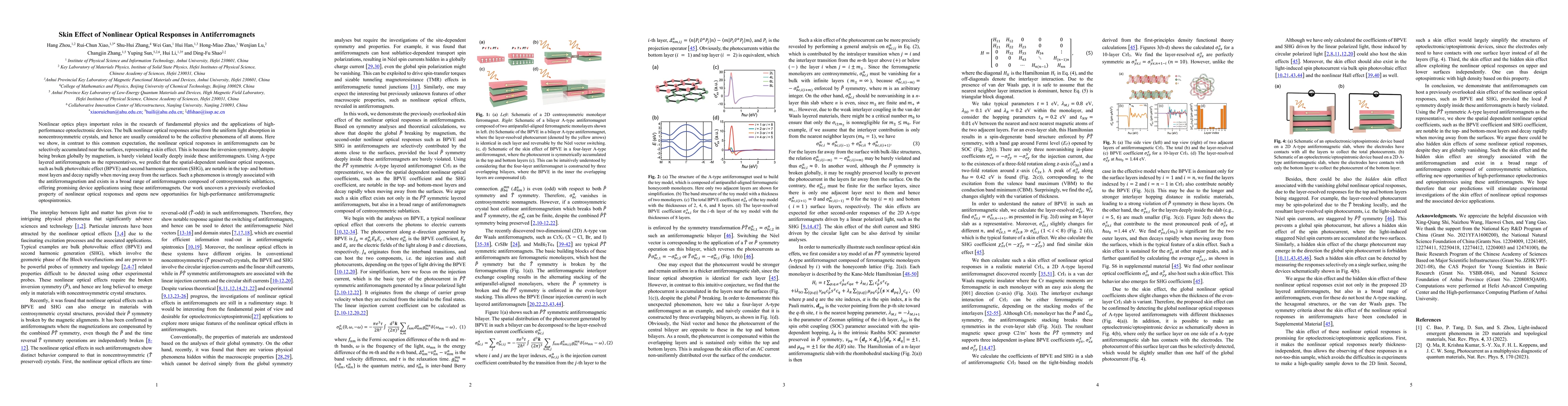 Thumbnail for Skin Effect of Nonlinear Optical Responses in Antiferromagnets