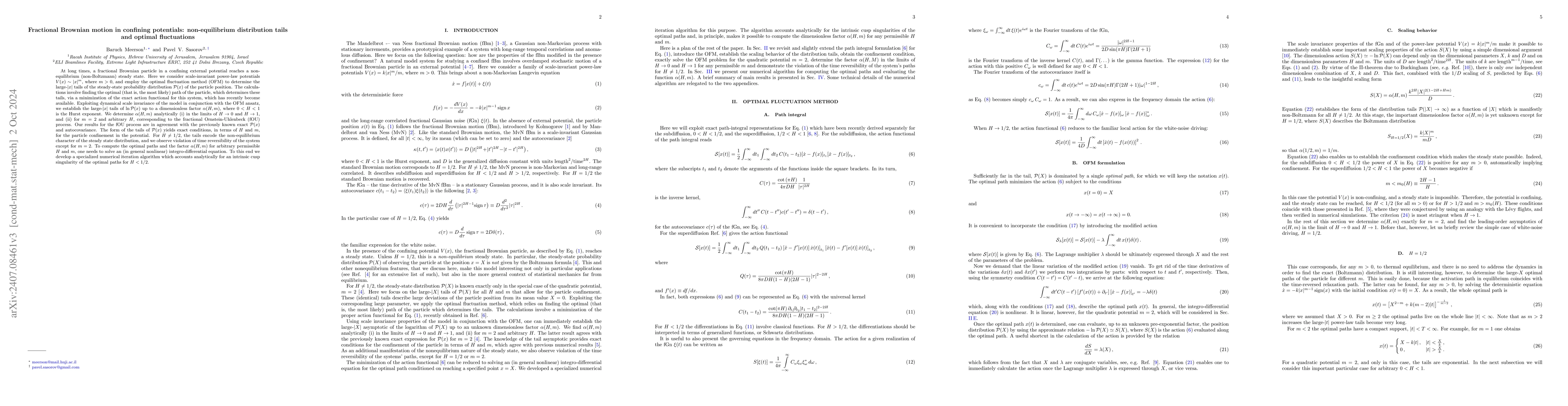Thumbnail for Fractional Brownian motion in confining potentials: non-equilibrium
  distribution tails and optimal fluctuations