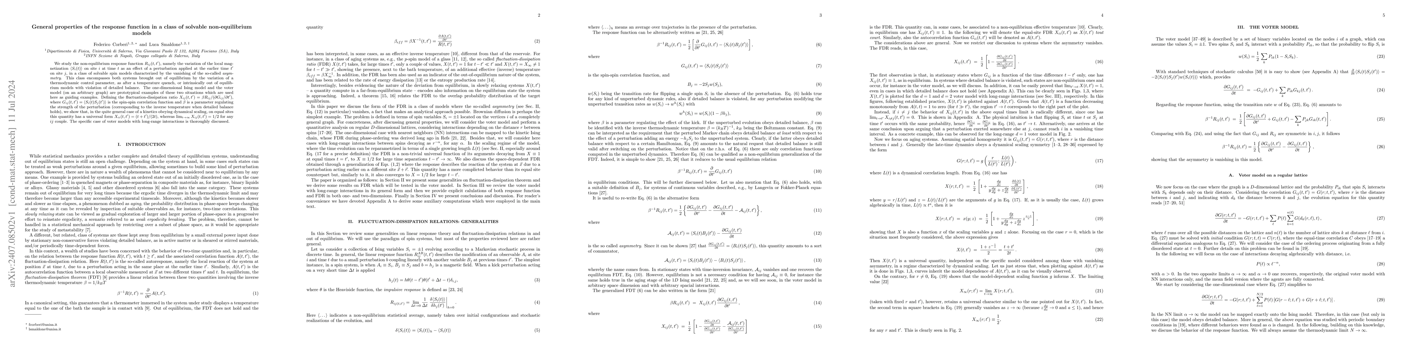 Thumbnail for General properties of the response function in a class of solvable
  non-equilibrium models
