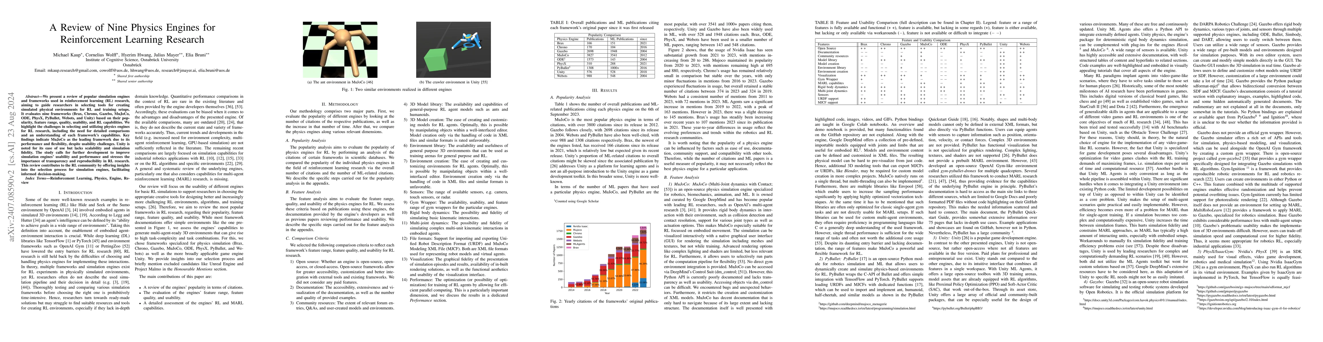 Thumbnail for A Review of Nine Physics Engines for Reinforcement Learning Research