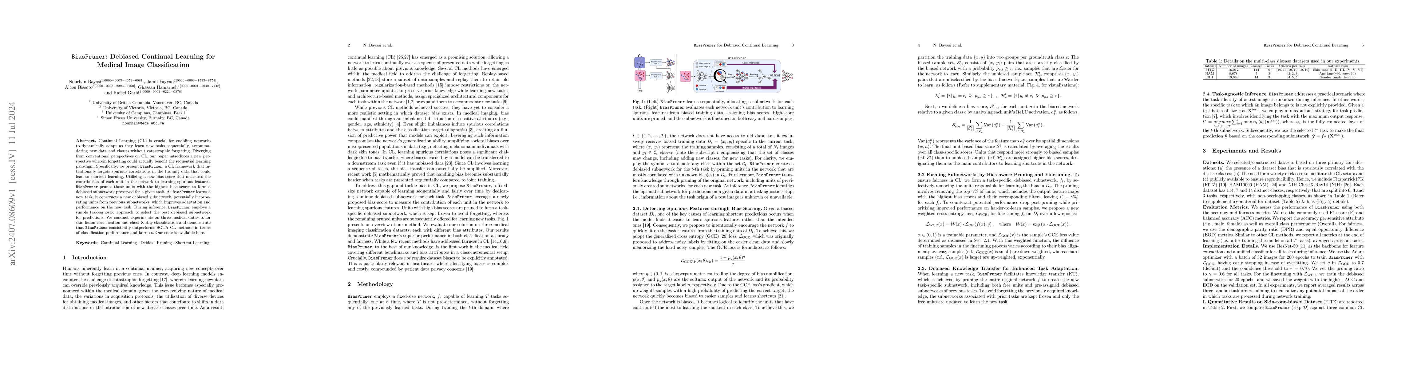 Thumbnail for BiasPruner: Debiased Continual Learning for Medical Image Classification