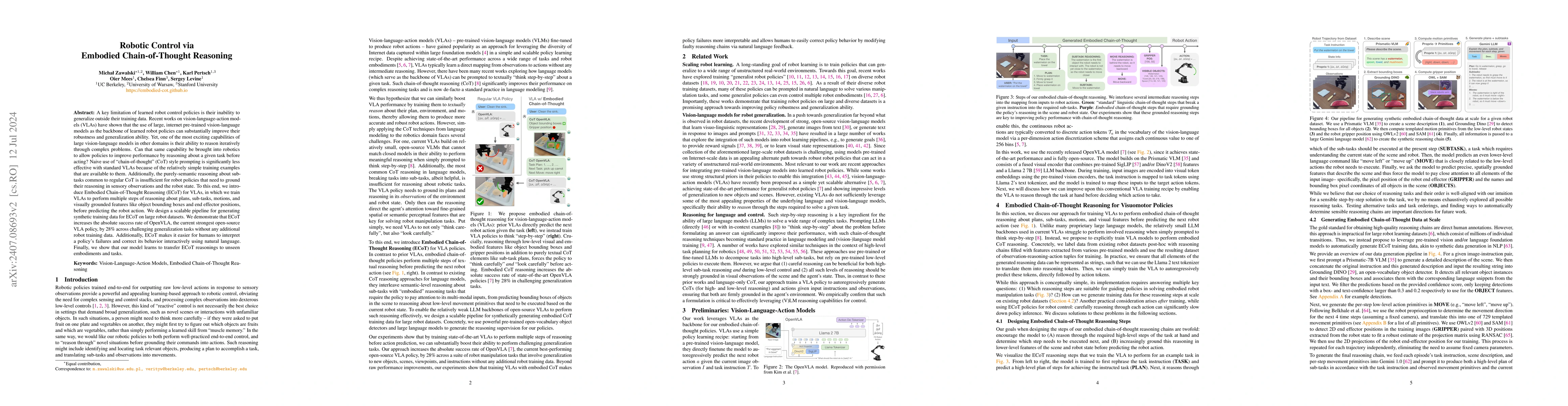 Thumbnail for Robotic Control via Embodied Chain-of-Thought Reasoning