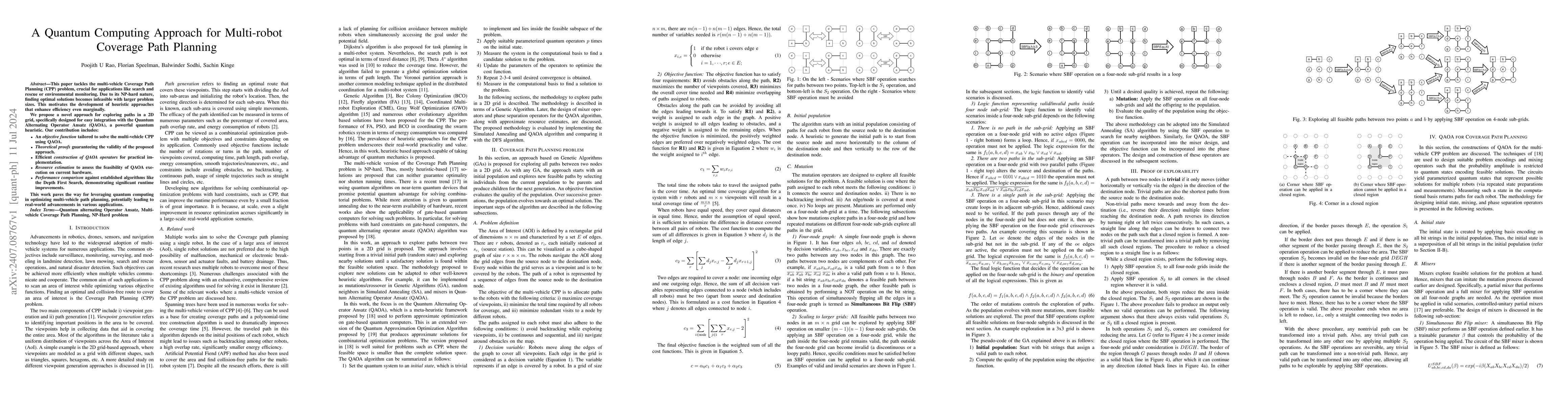 Thumbnail for A Quantum Computing Approach for Multi-robot Coverage Path Planning