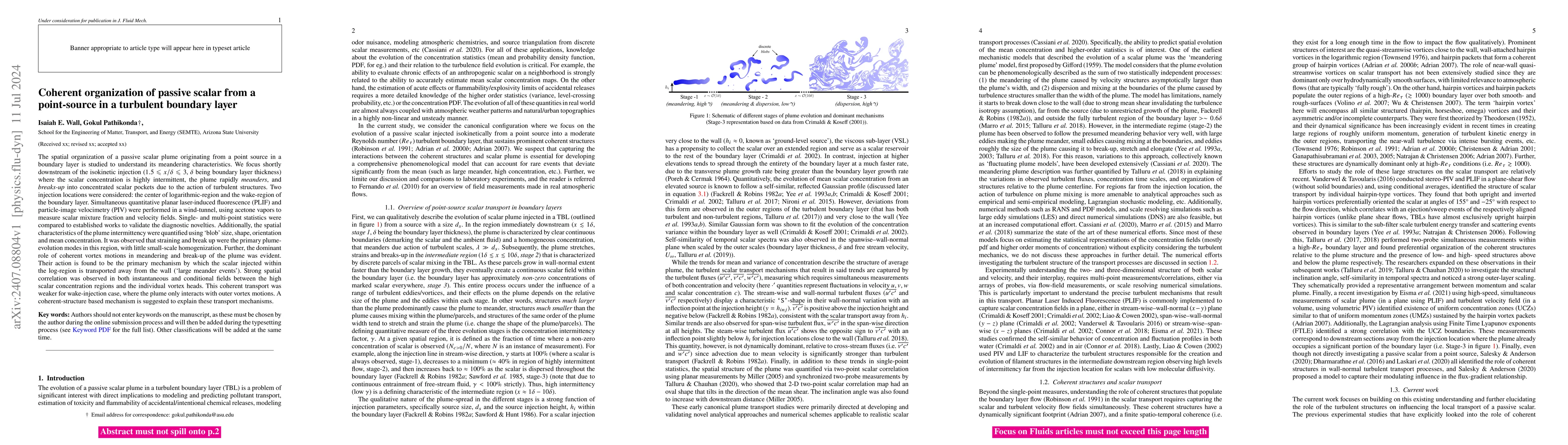 Thumbnail for Coherent Organization of Passive Scalar from a Point-Source in a
  Turbulent Boundary Layer