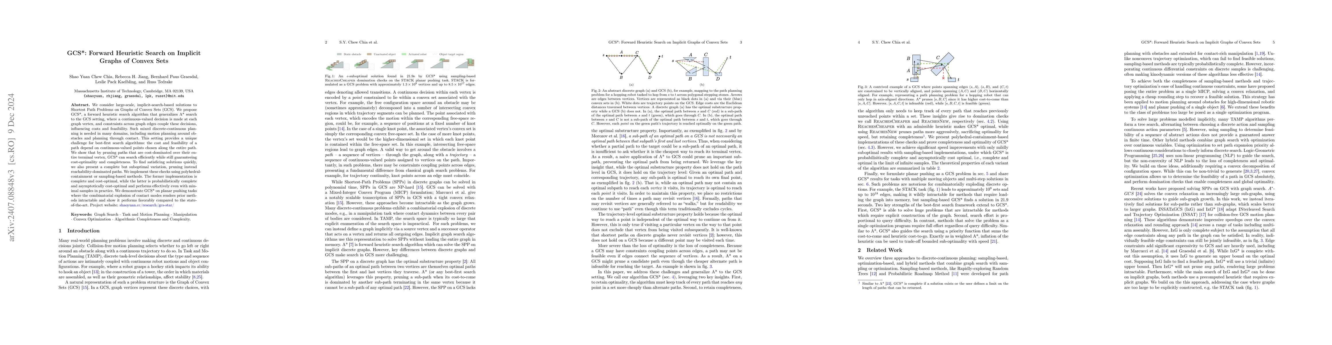 Thumbnail for GCS*: Forward Heuristic Search on Implicit Graphs of Convex Sets