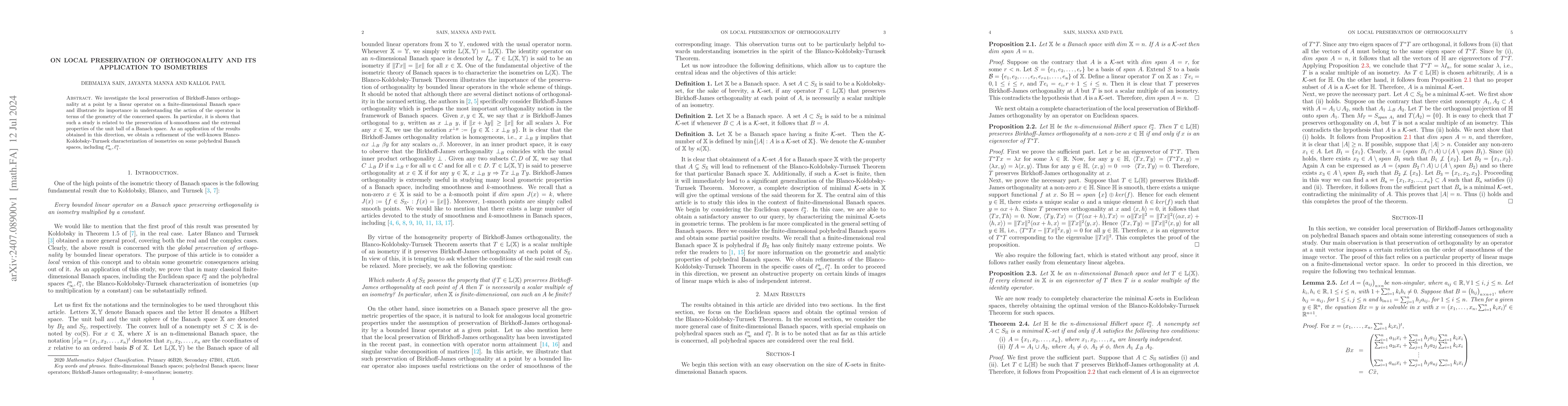 Thumbnail for On local preservation of orthogonality and its application to isometries