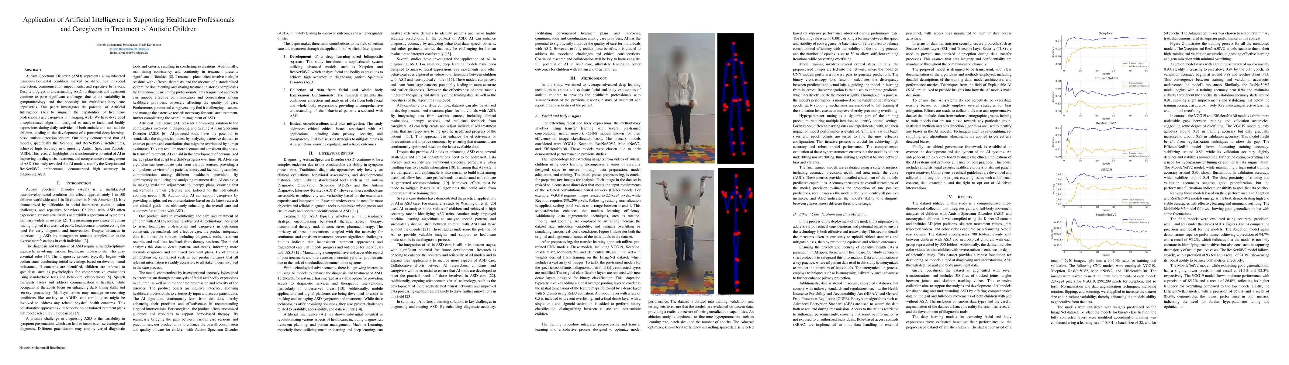 Thumbnail for Application of Artificial Intelligence in Supporting Healthcare
  Professionals and Caregivers in Treatment of Autistic Children
