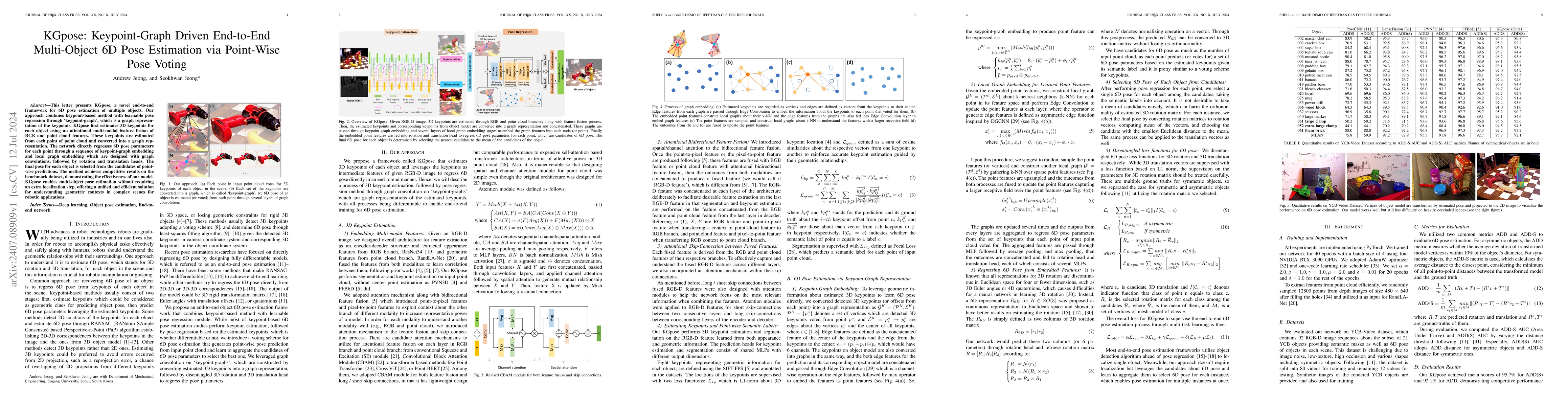 Thumbnail for KGpose: Keypoint-Graph Driven End-to-End Multi-Object 6D Pose Estimation
  via Point-Wise Pose Voting