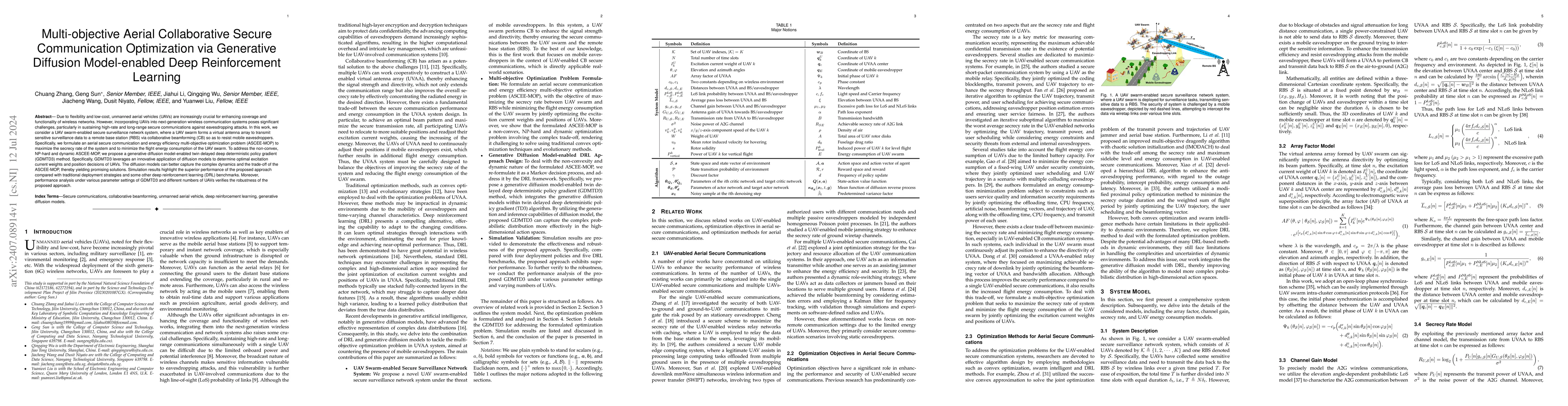 Thumbnail for Multi-objective Aerial Collaborative Secure Communication Optimization
  via Generative Diffusion Model-enabled Deep Reinforcement Learning