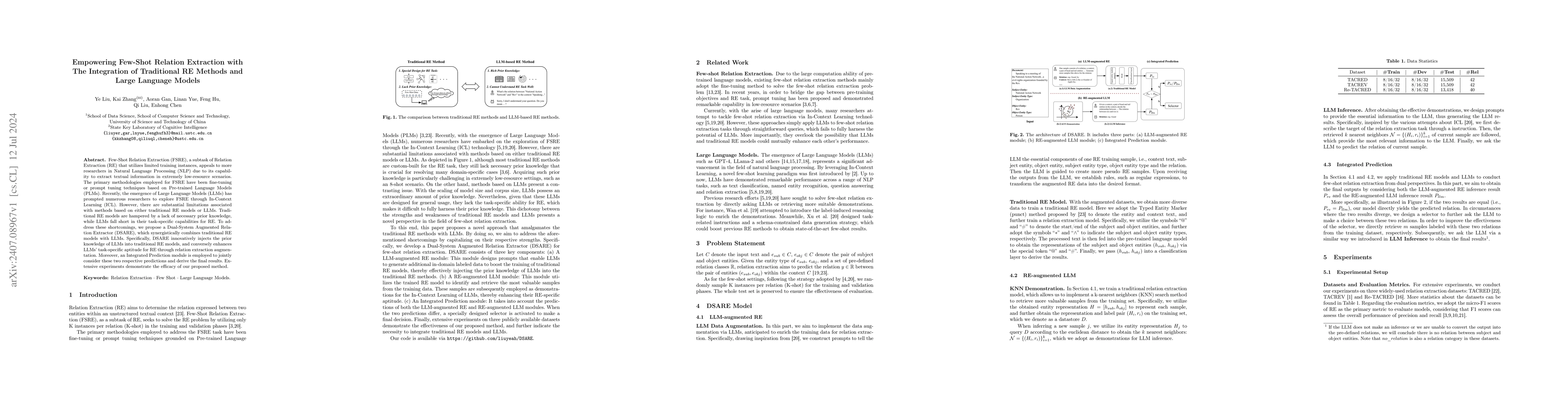 Thumbnail for Empowering Few-Shot Relation Extraction with The Integration of
  Traditional RE Methods and Large Language Models