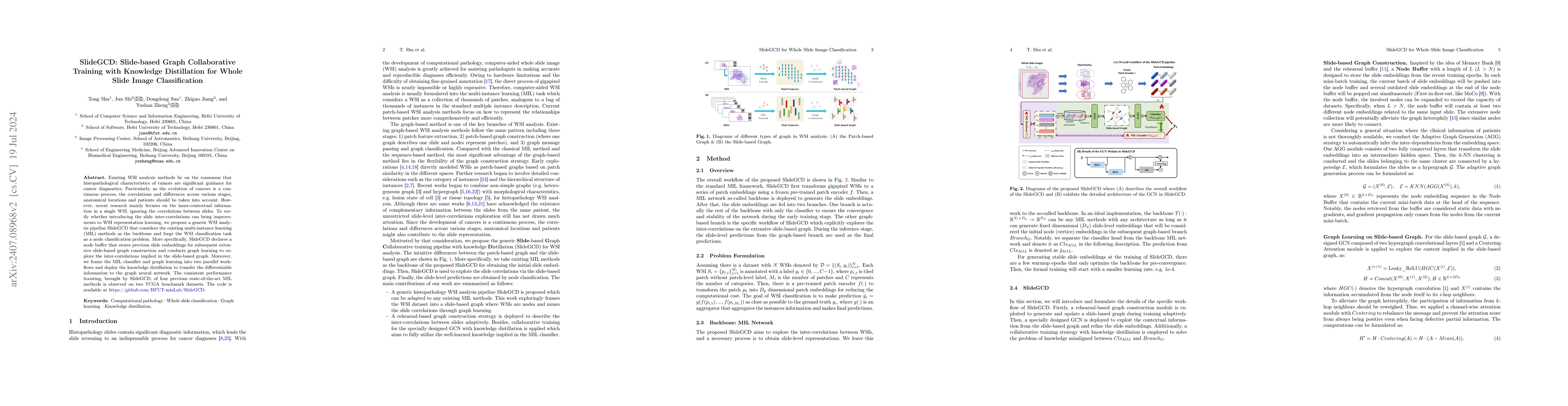 Thumbnail for SlideGCD: Slide-based Graph Collaborative Training with Knowledge
  Distillation for Whole Slide Image Classification